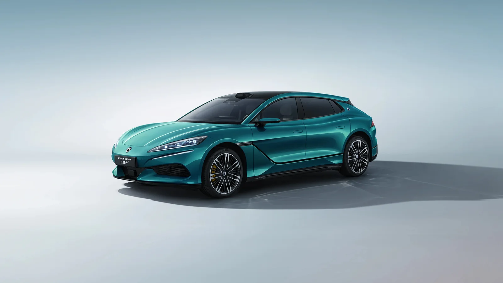 Exterior view of the DENZA Z9GT for model illustration, not a photograph of the parcel shelf or a component test