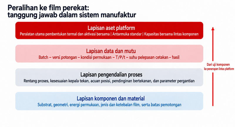 Prinsip Lanjutan Penggantian Perekat Semprot dengan Film: Dari ROI Satu Komponen ke Arsitektur Manufaktur Platform